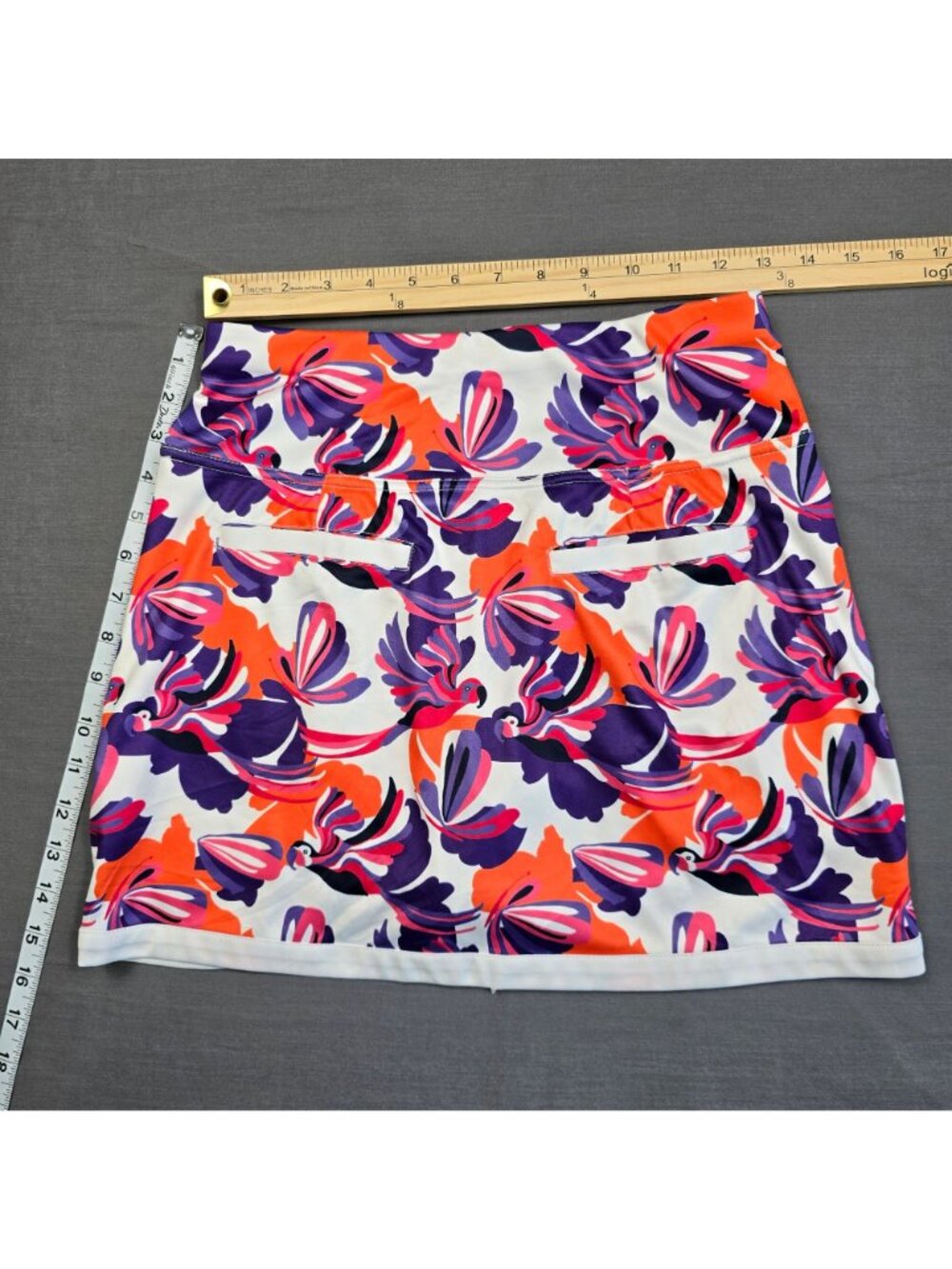 PGA Tour XS Golf Tank Top Shirt Skort Floral Tropical Stretch Athletic Set - Picture 10 of 10